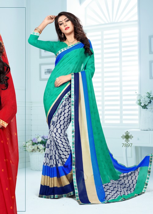 G Mail 69 Printed Saree