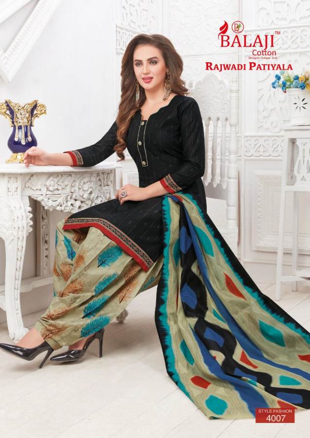 Rajwadi Patiyala 4 Cotton Dress Materials Catalogue