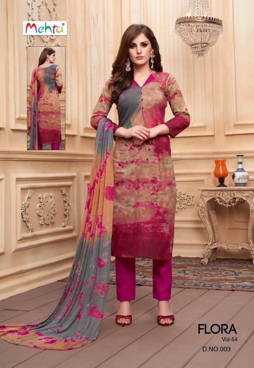 Mehta Flora 54 Dress Materials Catalogue