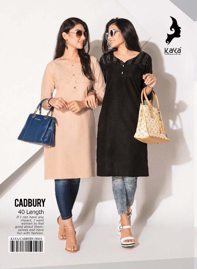 Cadbury Cotton Silk Casual Kurtis