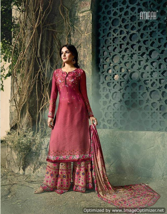 Amirah Vol 25 Satin Georgette Designer Dress Material Catalogue