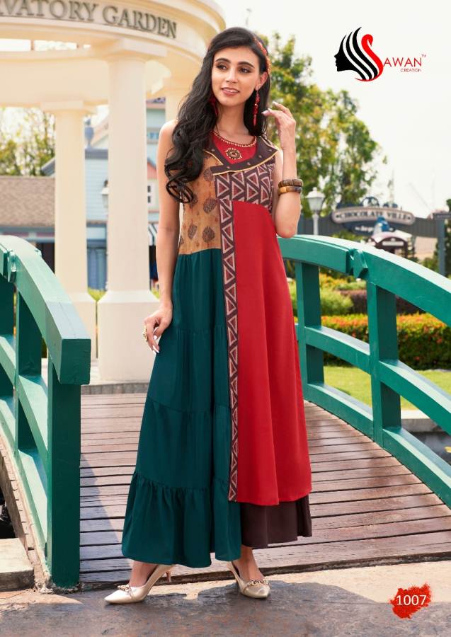 ?fashion Raftaar Vol 1 Sawan Creation Kurti Catalogue