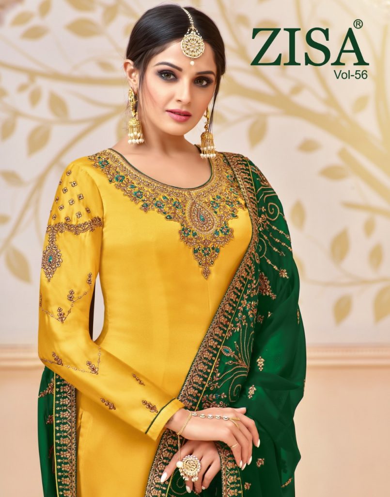 Zisa Vol 56 Churidar Dress Materilas Catalogue