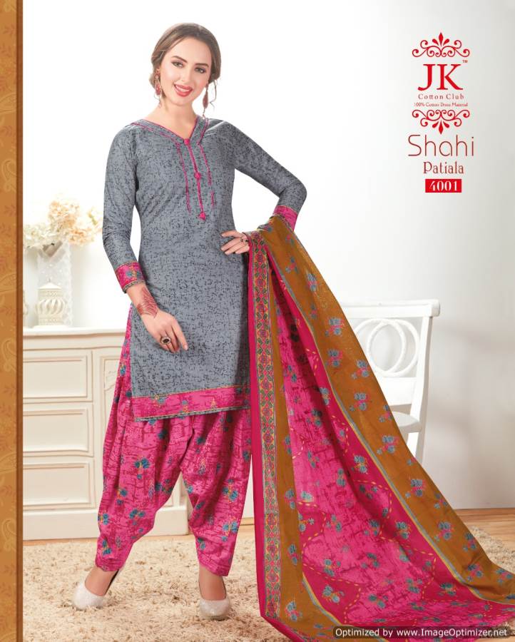 Shahi Patiyala 4 Jk Cotton Dress Materials Set