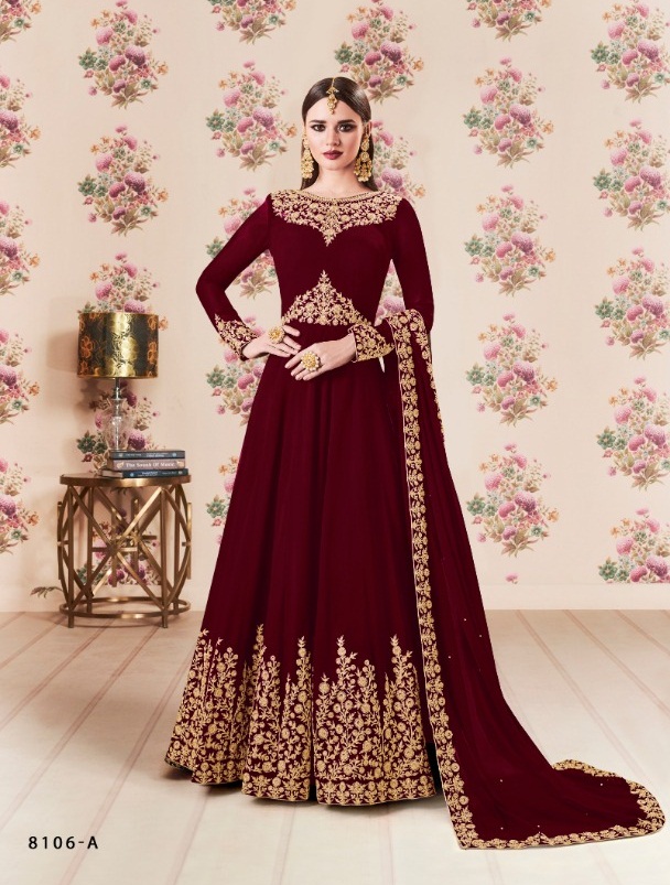 Gold 8106 Aashirwad Salwar Kameez Catalogue