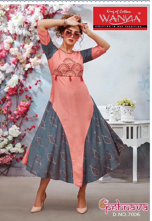 Pehnava Rayon Kurti Catalogue