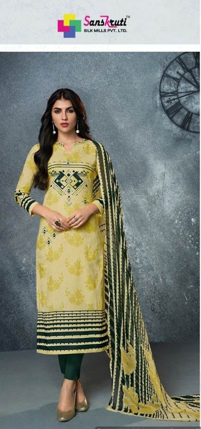 Sahara 2 Cotton Designer Dress Materials Catalogue