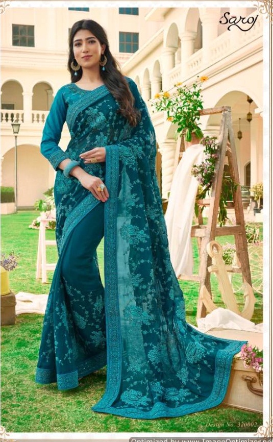 Chitrakala Saroj Designer Georgette Fabric Collections.