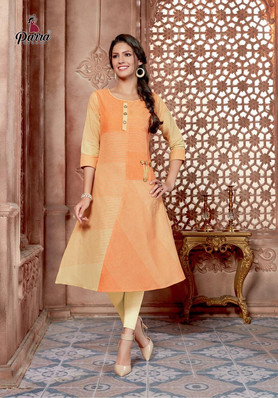 Dimpal Parra Designer Cotton Kurti Catalogue