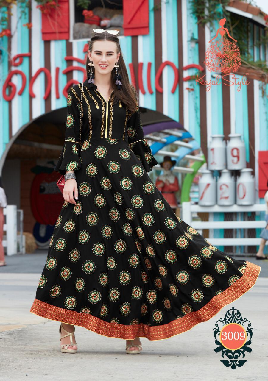 Fashion Colorbar Vol 3 Kajal Style Long Party Wear Gown