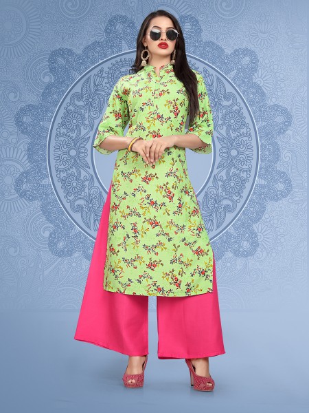 Hocky Pockey 3 Printed Kurti With Palazzo Catalogue