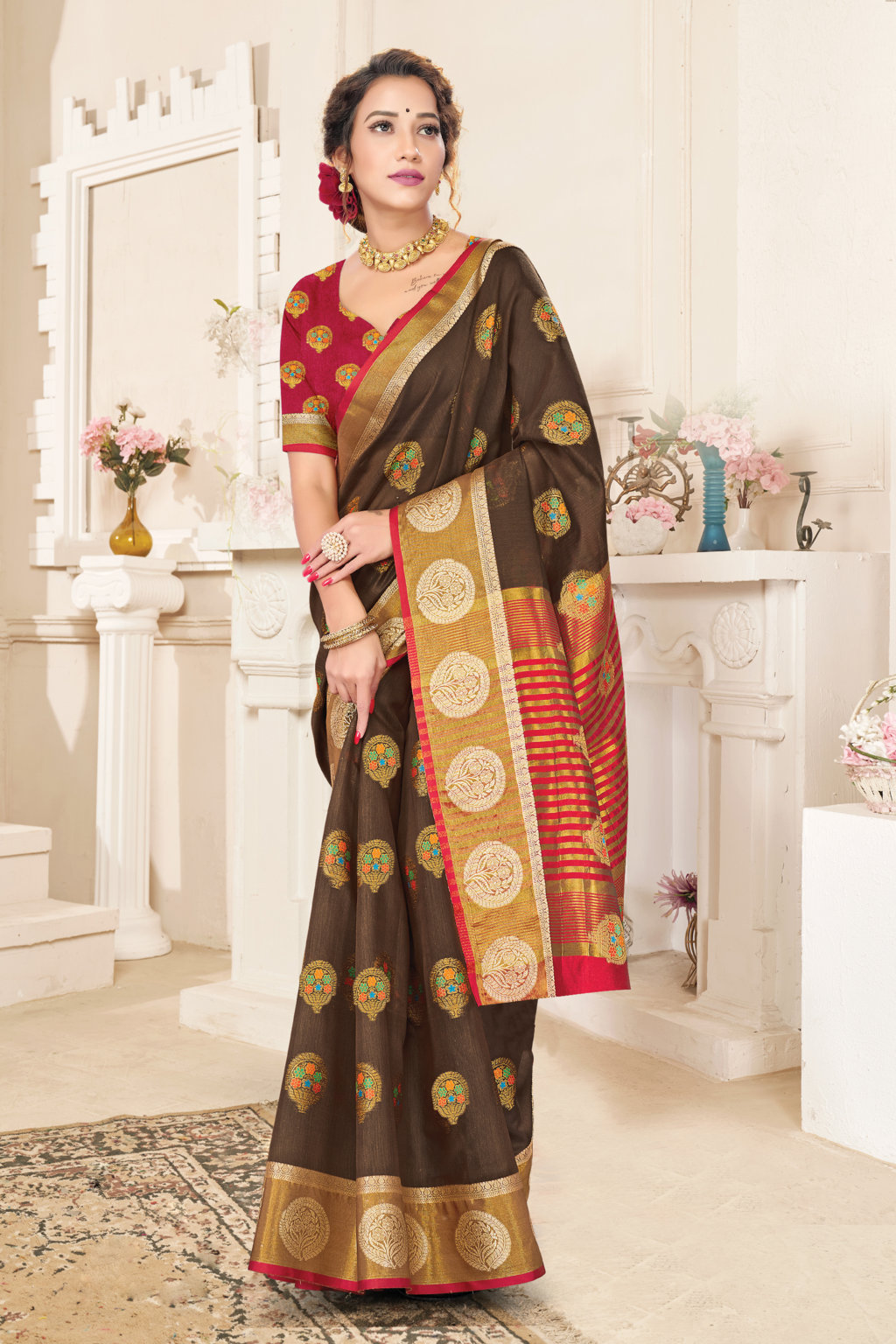 Sangam Presents Alankar Handloom Cotton Sarees