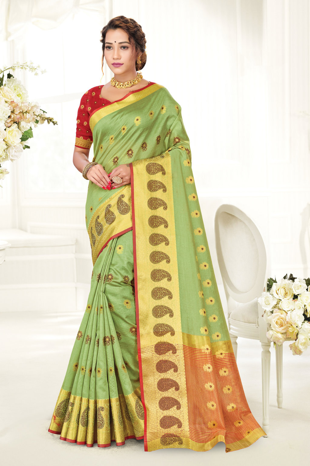 Sangam Presents Vastra Nidhi Cotton Handloom Sarees