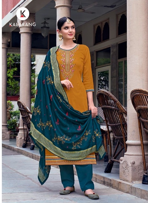 Kalarang Geetika  Silk Dress Material Wholesale