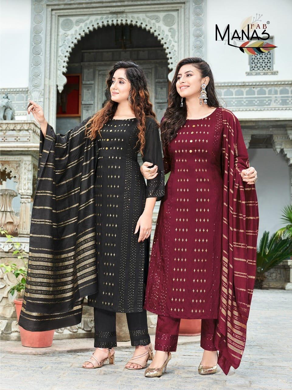 Manas Maher Viscose Festive Wear Ready Made Catalog