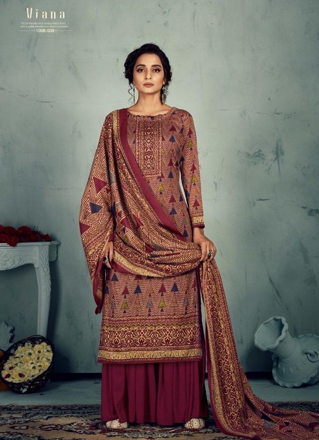 Romani Viana Winter Wear Pashmina Low Rate Dress Material Catalog