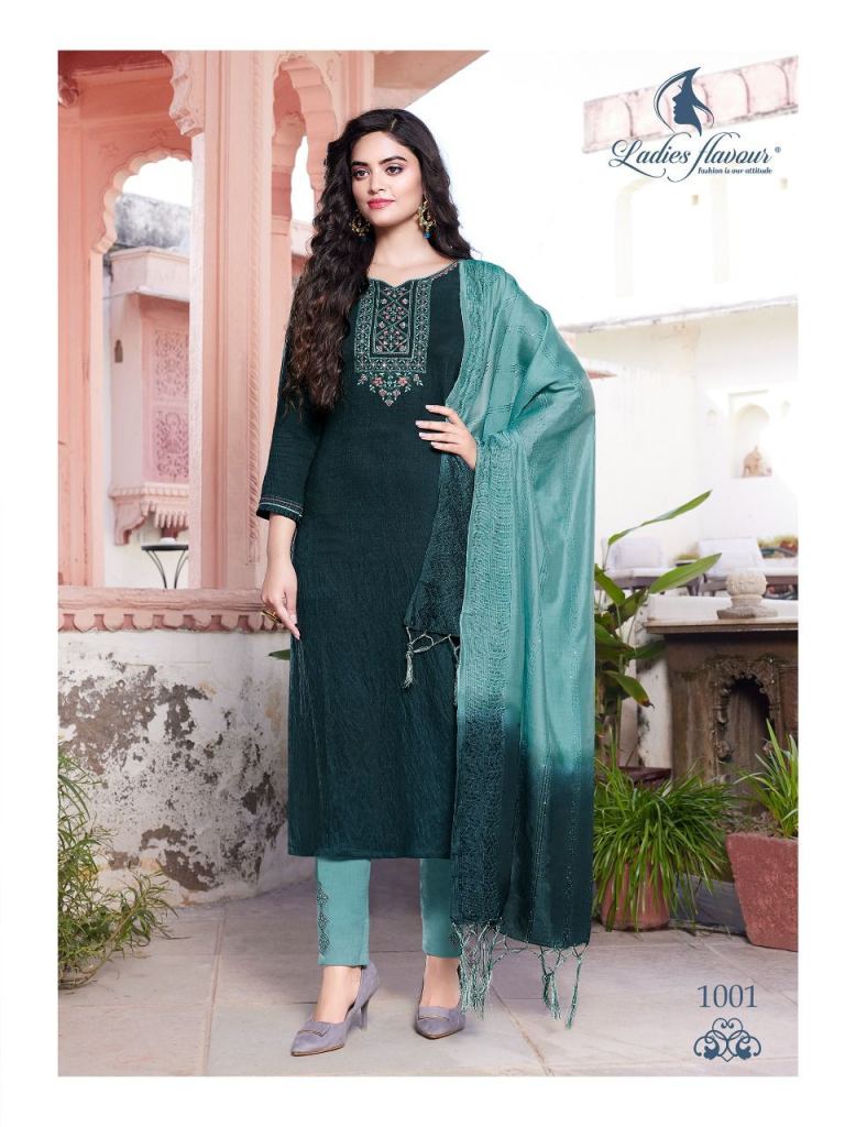 Ladies Flavour Copper Stone Vol 6 Designer Rich Look Readymade Kurtis Bottom With Dupatta Wholesale Catalog