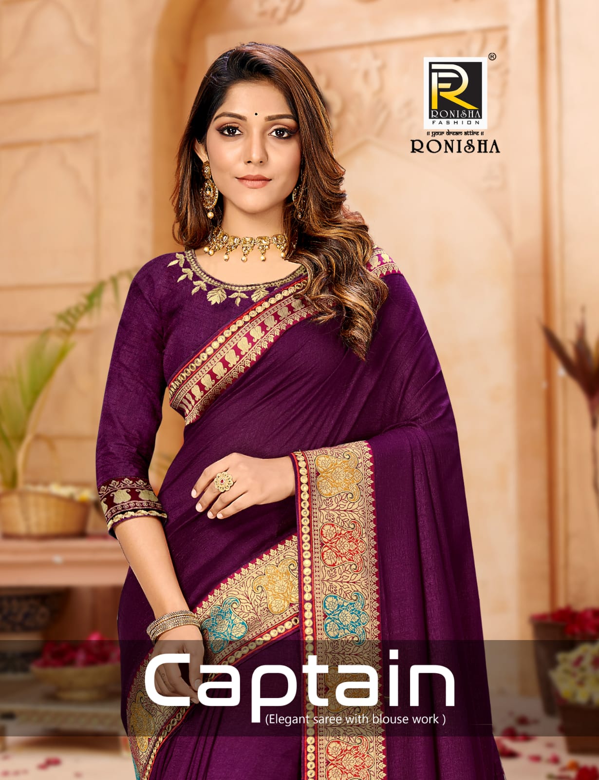 Ranjna Captain Designer Saree Heavy Work Blouse Exclusive Collection Wholesale Price