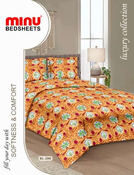 Minu Alisha Bedsheet-33P Cotton Printed Bedsheet Catalogue