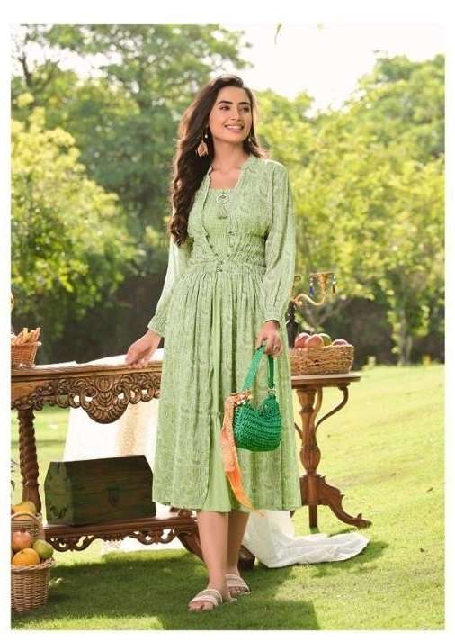 S4U HELLO JACKET VOL 7 SEQUINS GEORGETTE DESIGNER KURTI WITH JACKET