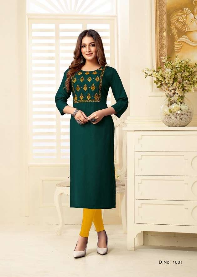 Jinesh Nx Laado Catalog Festive Wear Embroidery Kurtis Wholesale