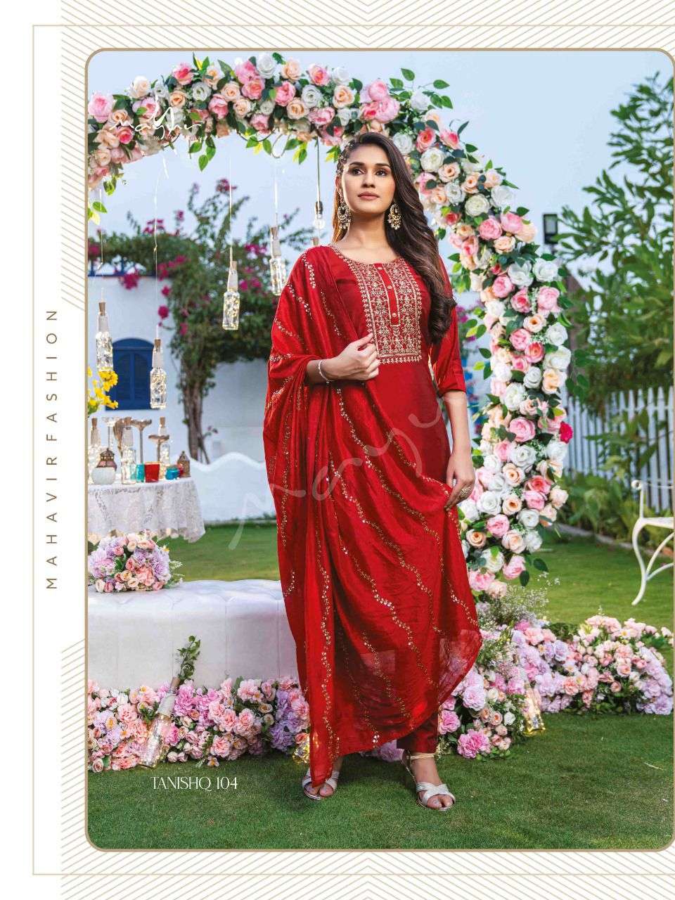 Mayur Tanishq Catalog Festive Wear Ready Made Dress Materials Wholesale
