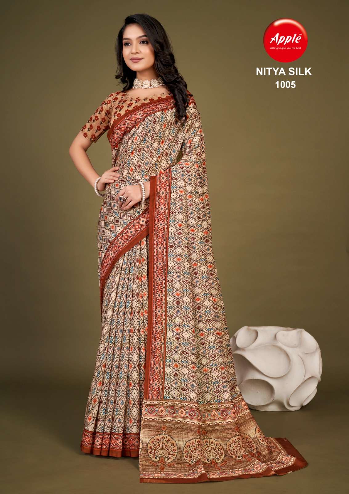Apple Nitya Silk Vol 10 Chanderi Cotton Saree Wholesale catalog