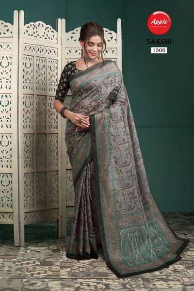 Apple Sakshi Vol 13 Printed Fancy Manipuri Silk Saree Wholesale catalog