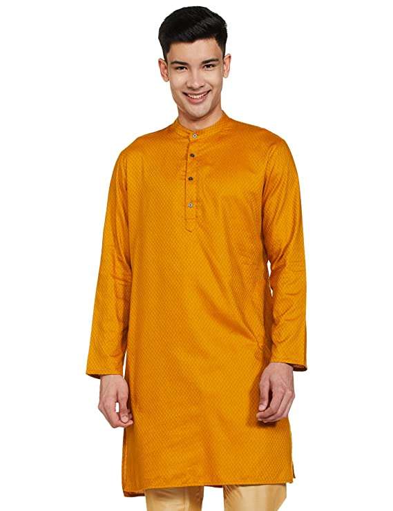 Mustard Mens Kurta Wholesale catalog