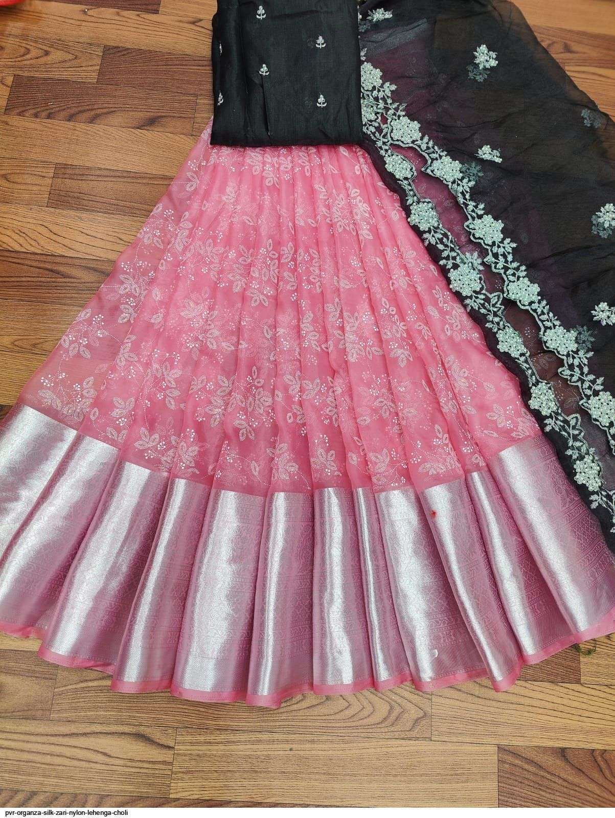 PVR ORGANZA SILK ZARI NYLON LEHENGA CHOLI D Wholesale catalog