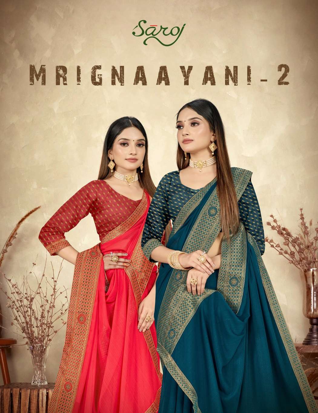 Saroj textile presents Mrignaayni vol 2 casual sarees catalogue