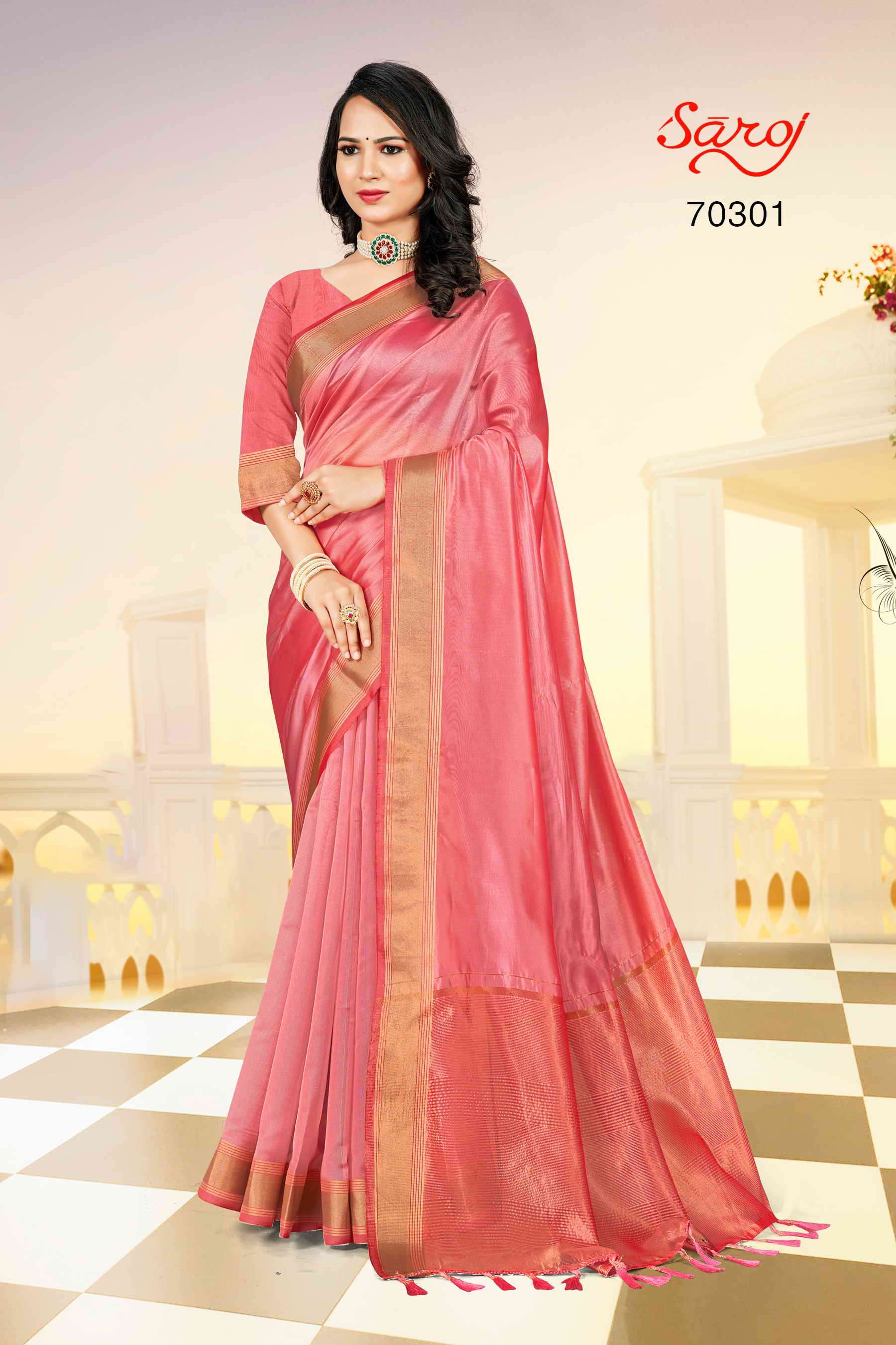 Saroj Gangajal Designer Soft Silk Saree Wholesale catalog