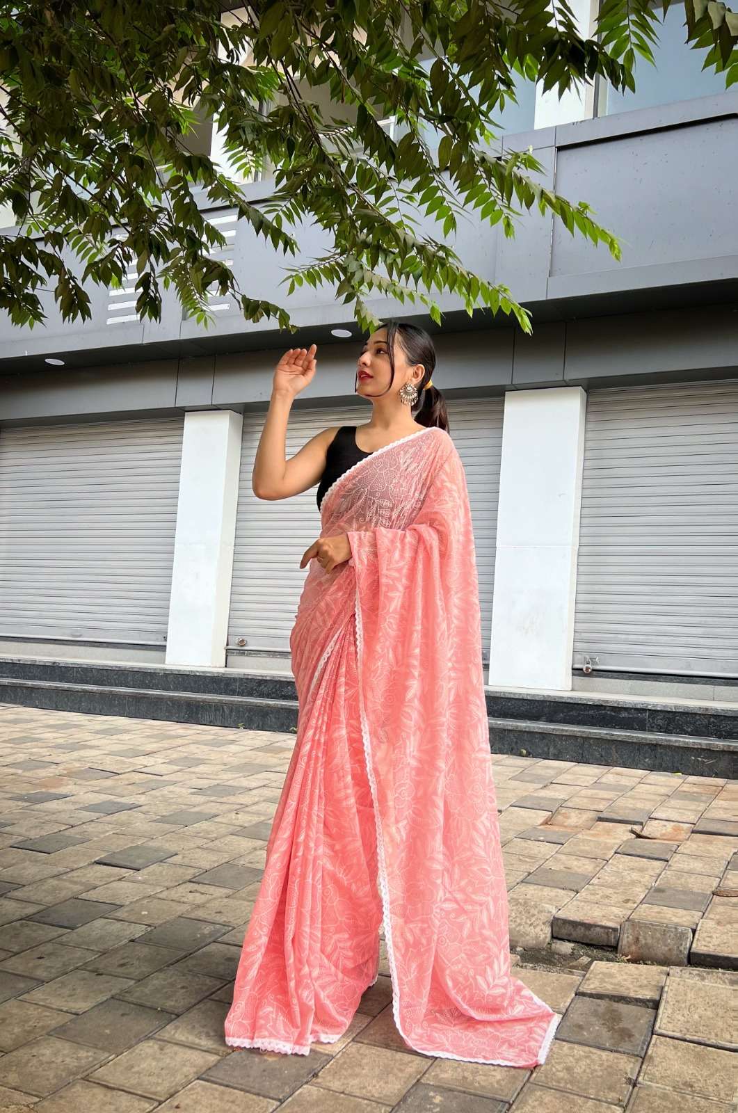 Yashika Designer Mukesh Work Shimmer Silk Saree Wholesale catalog