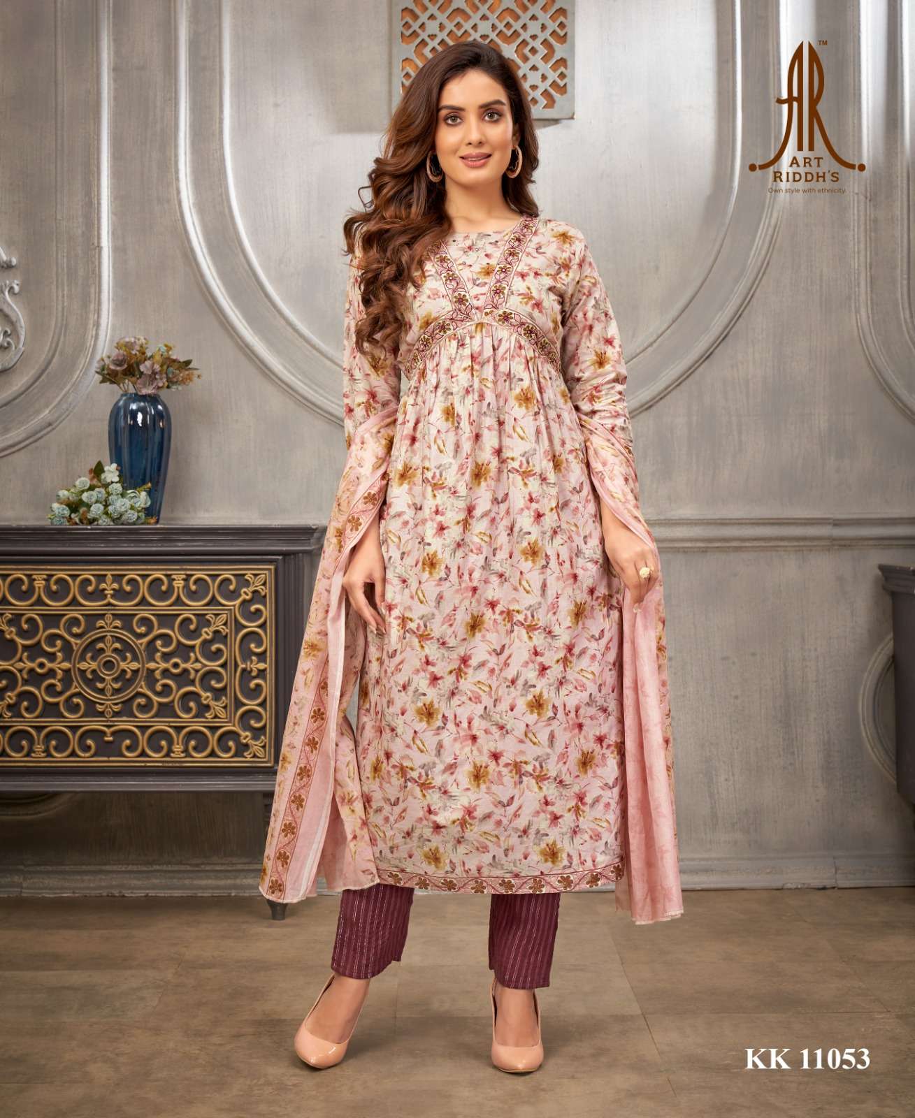 Art Ridh kk 11053  Nayra cut Kurti Wholesale catalog