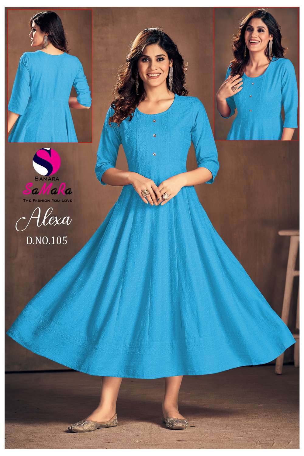 SaMaRa ALEXA D-105 Kurti Wholesale catalog