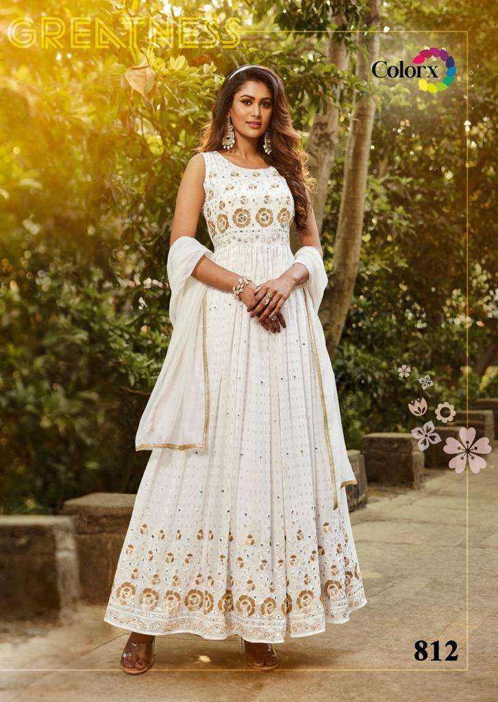 Colour x Vol -4 gyorget wear gowns Kurti Wholesale catalog
