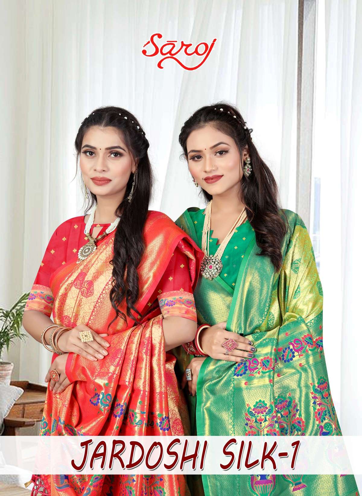 Saroj Jardoshi Silk Vol-1 Designer Banarasi Silk Saree Wholesale catalog