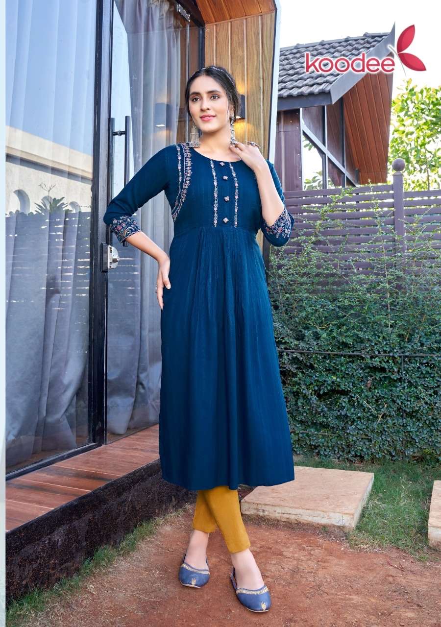 Koodee Morni vol 1 Nayra cut Kurti Wholesale catalog