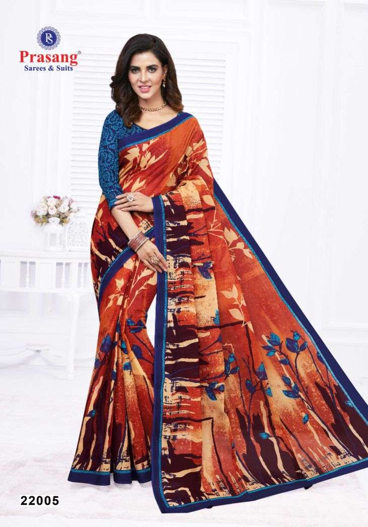 Prasang Suncity Vol-22 – Cotton Saree -Wholesale Catalog