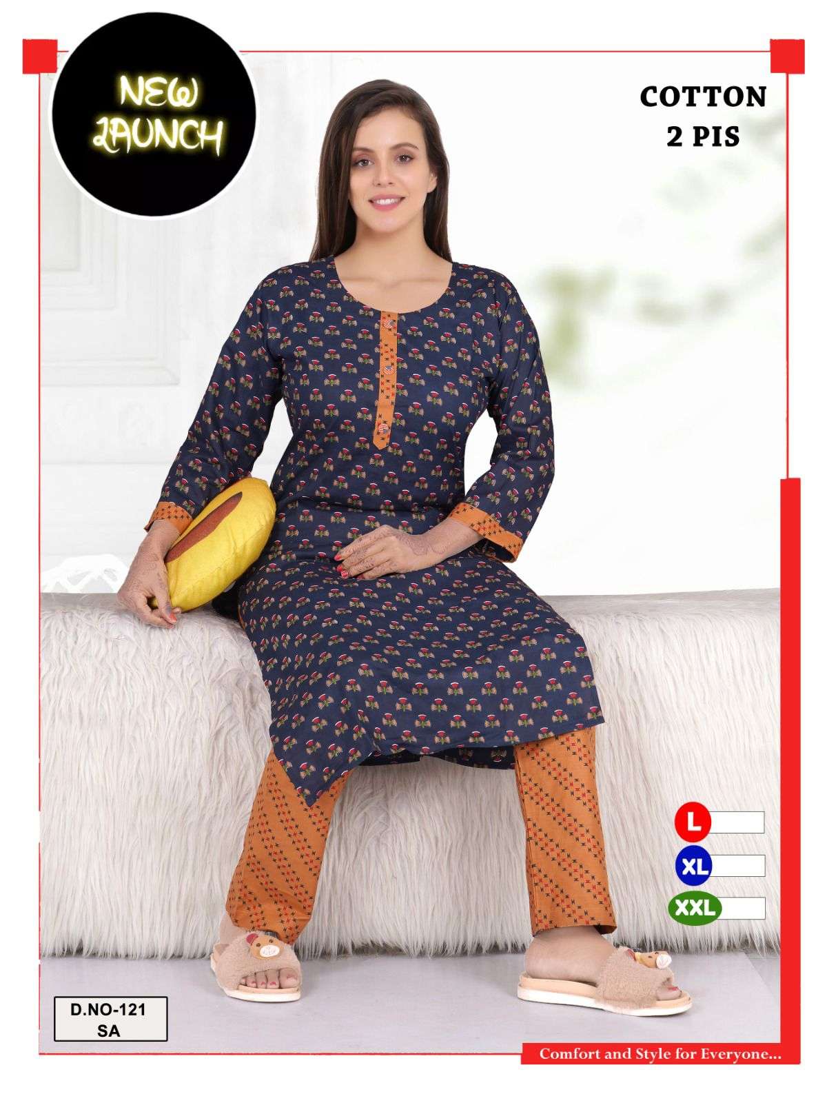 MF vol -1 Cotton top bottom Kurti Wholesale catalog