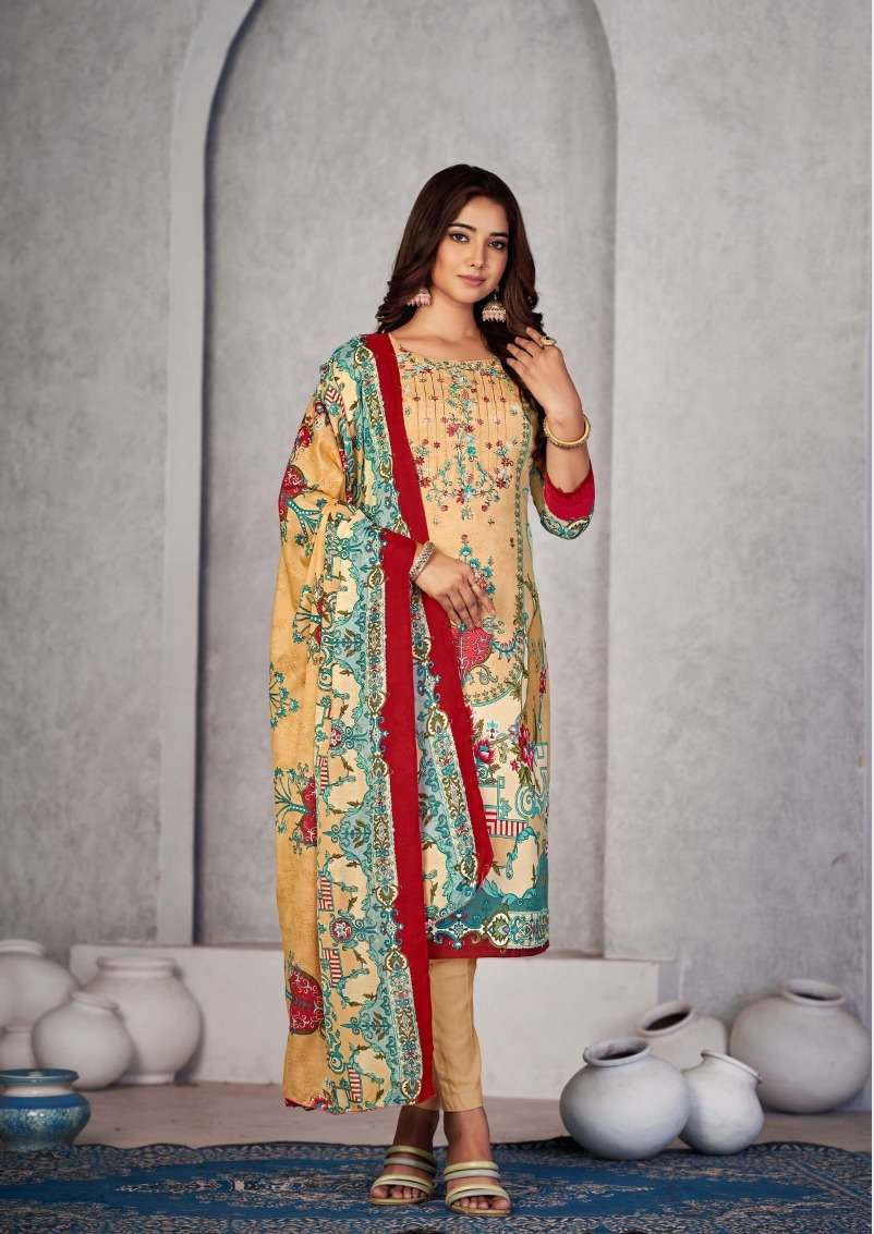 Romani Mareena Vol 17 Cotton Dress Material Wholesale catalog