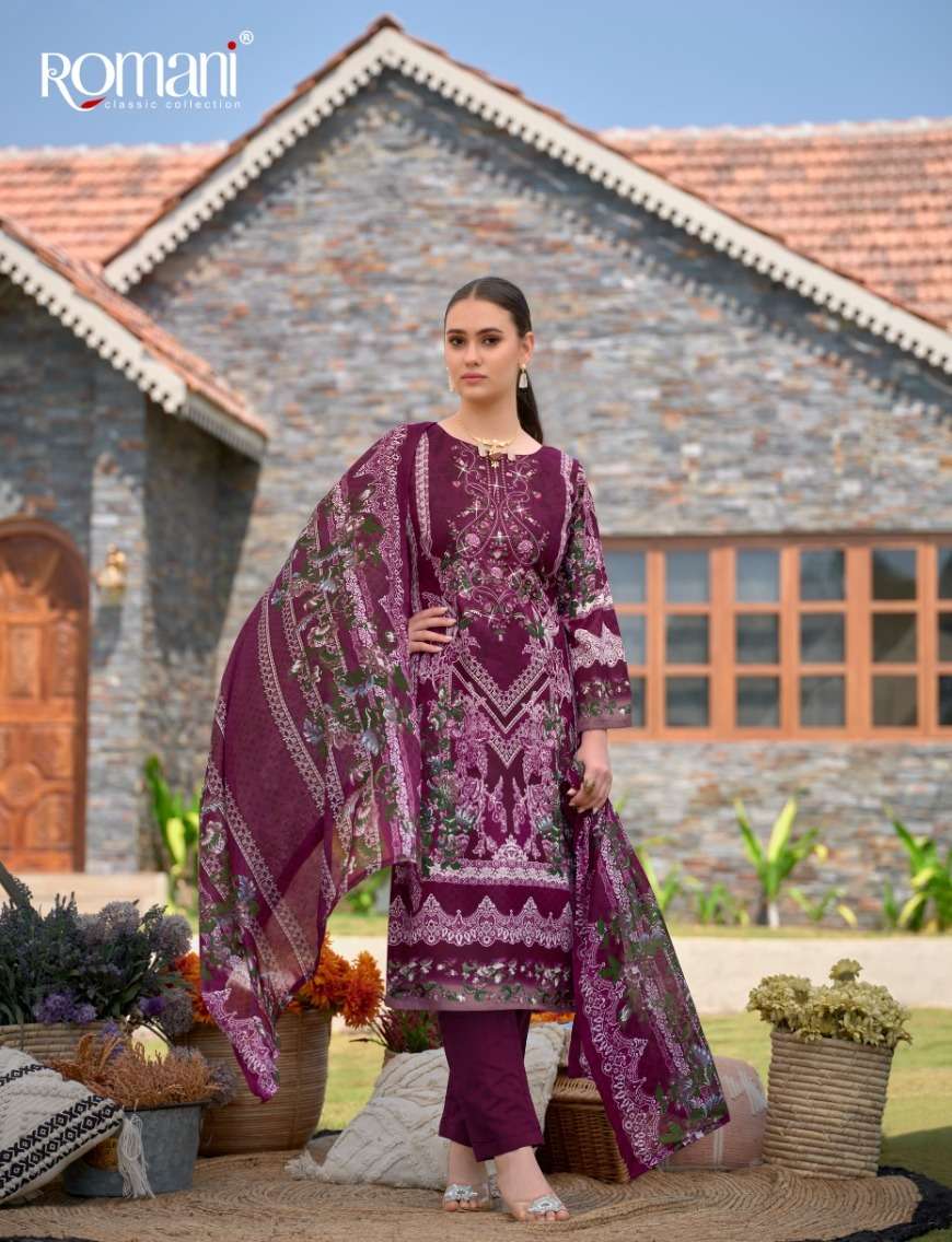 Romani Aarzu Vol 3 Soft Cotton Dress Material Wholesale catalog