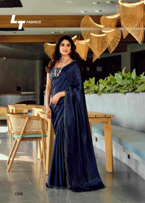 Kashvi Neel Vol 12 catalog plain satin saree online india