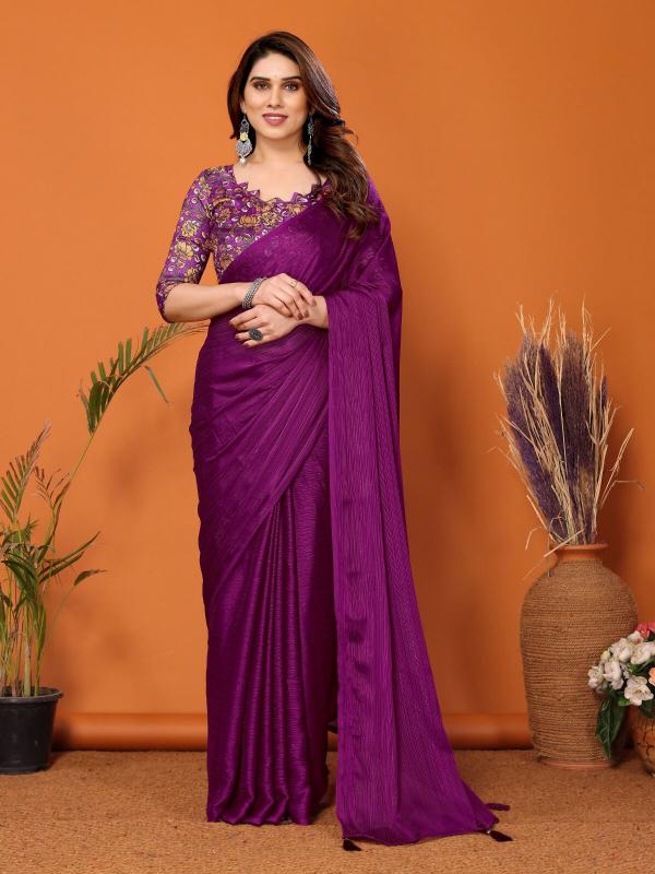 Ethosari Polyester Zari Sari catalog low range saree manufacturer in surat