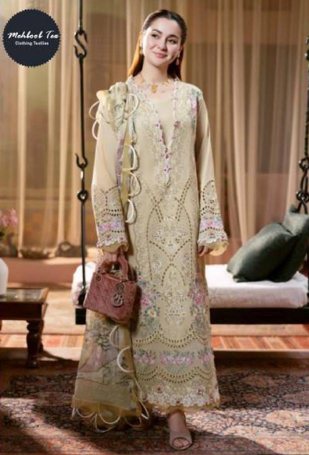 Mehboob Tex 1611 catalog Cotton Dupatta pakistani designer suits online in pakistan
