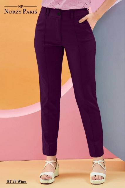 Norzy Paris Tipsy ST 21 Black, 23 Blue & 29 Wine catalog Designer pant