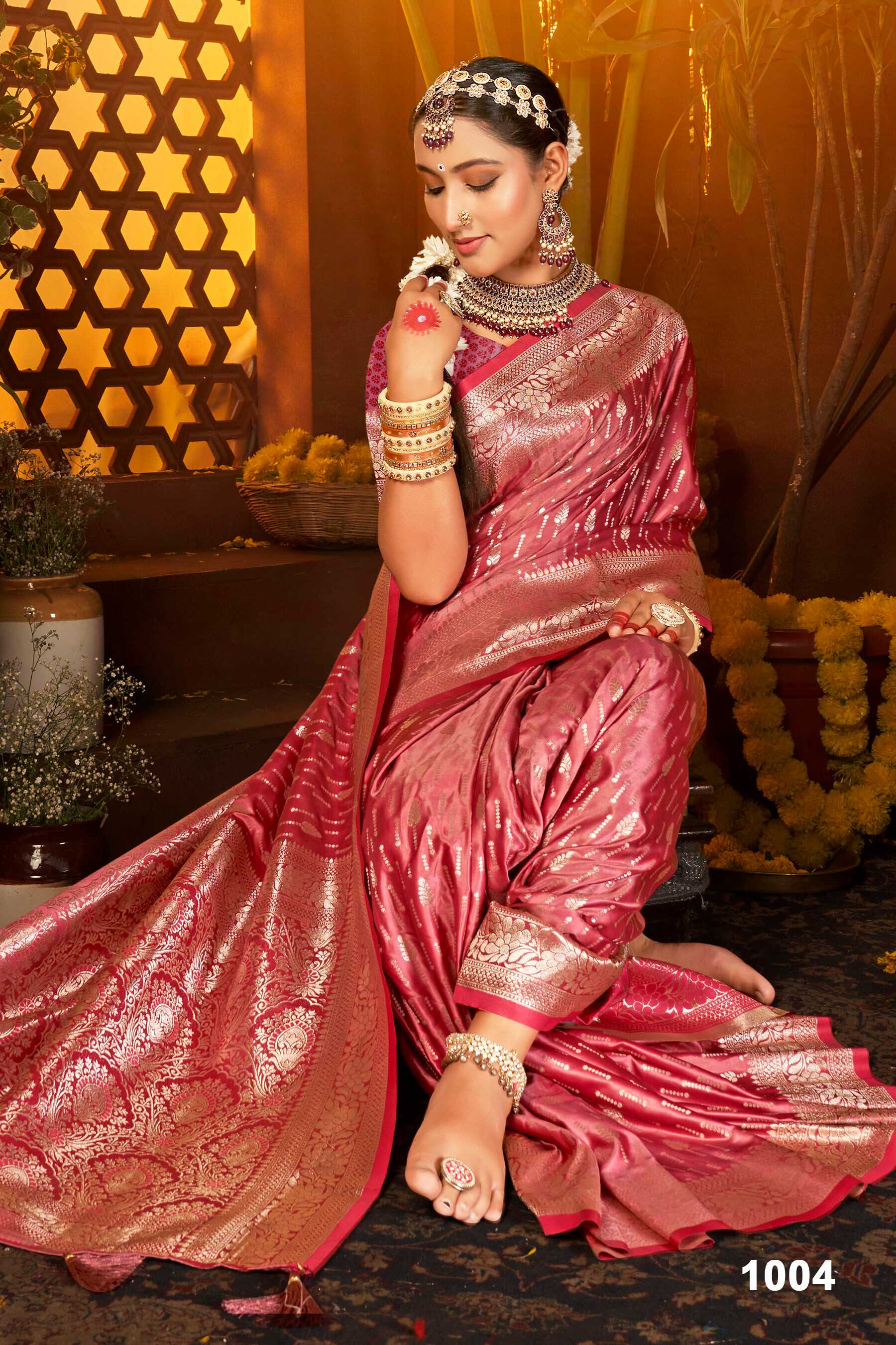 Saroj Sanwaree satin saroski vol.5 Sattin silk in surat with price wholesale