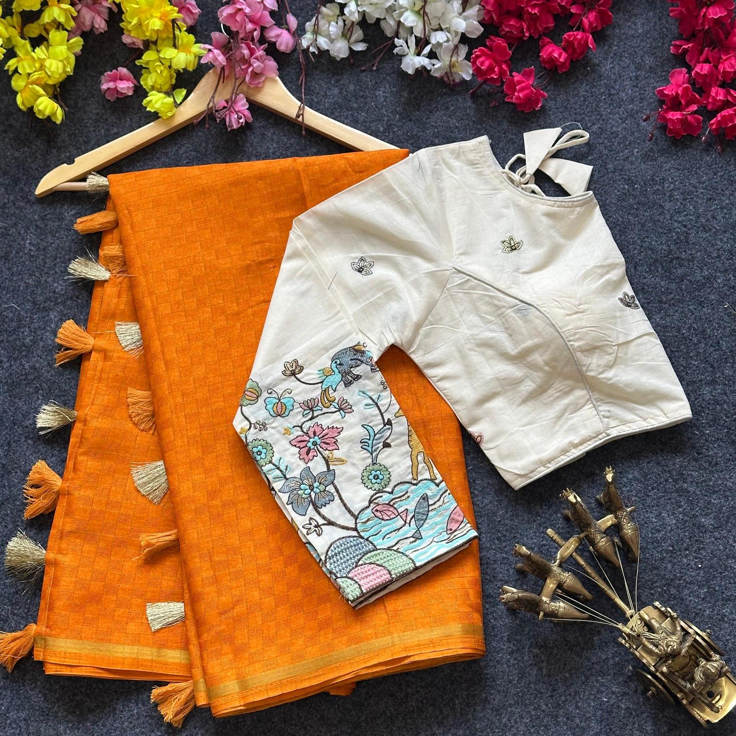 Blousewala Hk1 catalog cotton sarees dealers in surat