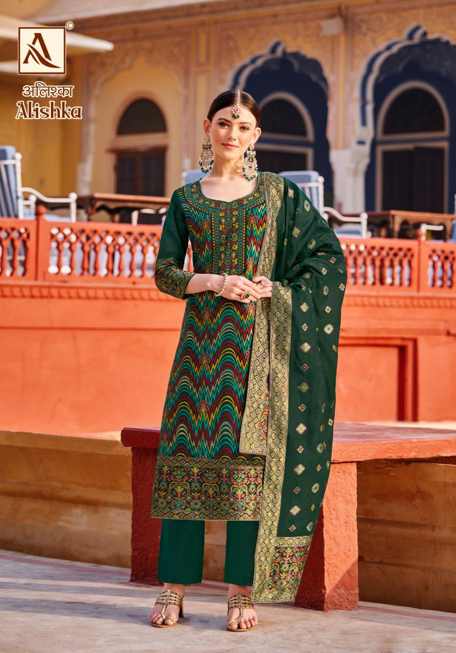 Alok Alishka catalog wholesale dress material manufacturer in mumbai