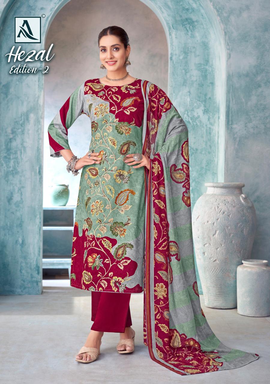 Alok Hezal vol 2 Catalog wholesale dress material surat gujarat india 